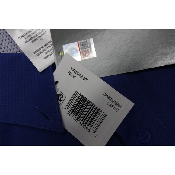 Pro Edge NCAA Virginia State‎ Trojans button down short sleeve performance shirt - Picture 9 of 9